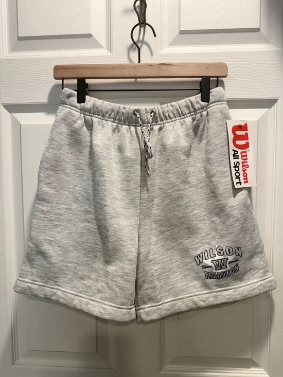 Wilson All Sport Shorts NWT Gray Small Men’s Athletic Sweat Shorts - Picture 2 of 7